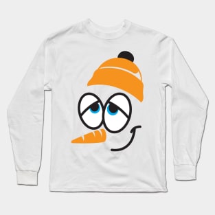 snowman face Long Sleeve T-Shirt